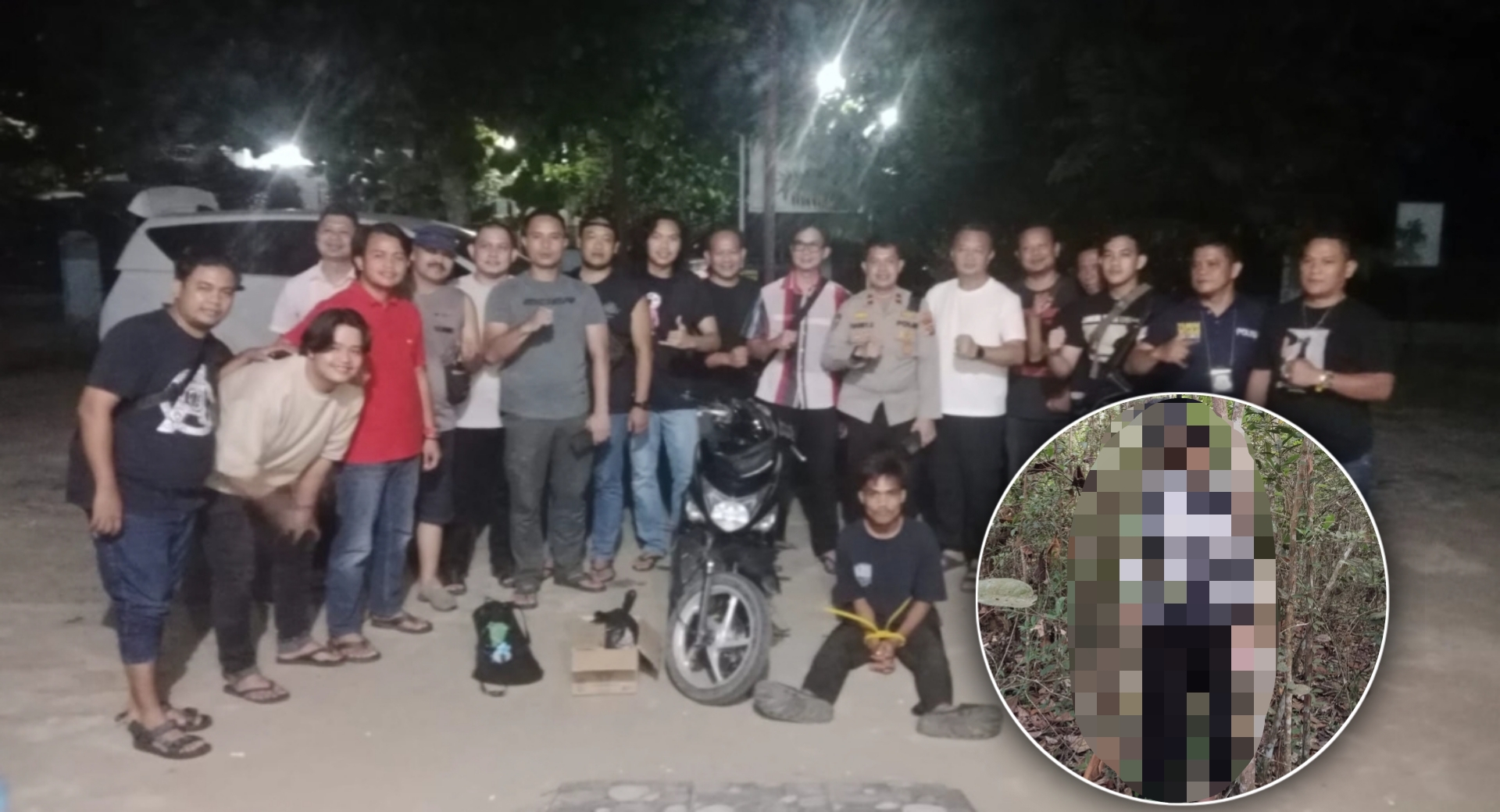 Penemuan Mayat Wanita Tergantung di Pohon di Ogan Ilir Ternyata Korban Pembunuhan, Pelaku Ditangkap Kurang dari 24 Jam